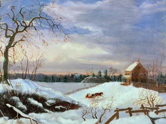 Schneeszene, Neuengland